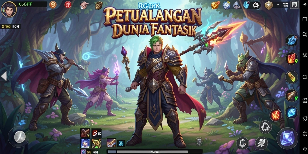 Gameplay RPG 666FF yang menawan dan interaktif.