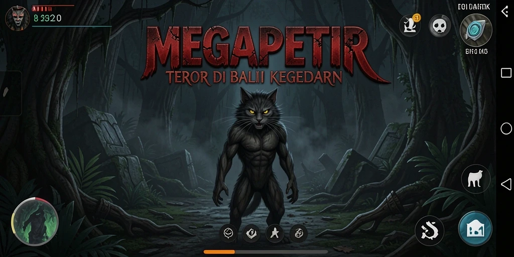 Gameplay seram dengan makhluk menakutkan dalam MEGAPETIR.