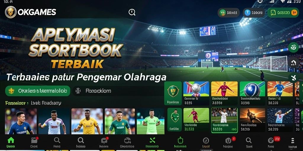 Tangkapan layar gameplay OKGAMES menunjukkan pengalaman taruhan olahraga yang mendebarkan.