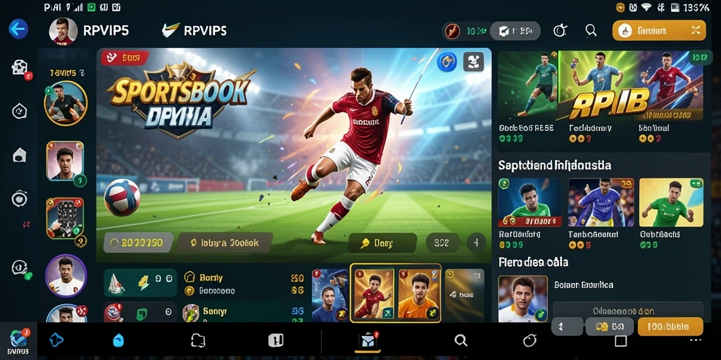 Screenshot RPVIP5 menunjukkan antarmuka taruhan yang menarik dan interaktif.